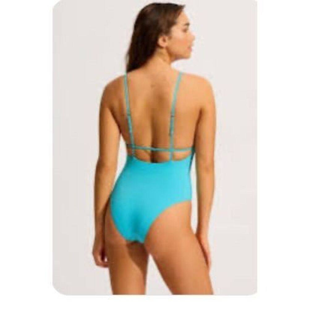 Seafolly Women's V Neck One Piece -6